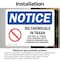 Signmission No Chemicals In Trash Sign With Symbol, 5 in W x Rectangle, Vinyl Decal OS-2PACK-NS-D-35-L-16052 - alternate 6